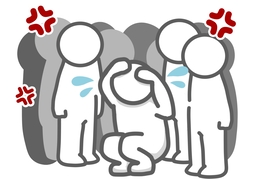 in troubleのイラスト